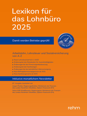 cover image of Lexikon für das Lohnbüro 2025 (E-Book EPUB)